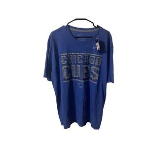 Nike Chicago Cubs T Shirt Mens Size  2XL Blue Cotton New With Tags 2012